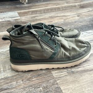 UGG Olive Green and Cream Men's Ankle Sneakers